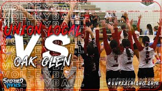 HIGH SCHOOL VOLLEYBALL  Union Local vs Oak Glen  HIGHLIGHT [upl. by Aiela]