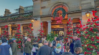 London Christmas Walk  2023  Mayfair Street to Big Ben  Central London Christmas Market  4K HDR [upl. by Slack39]