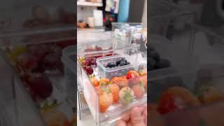 Fridge Organization amp Restocking With Containers [upl. by Aemat]