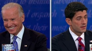 Raw video Biden Ryan get heated over Bush era tax cuts [upl. by Tallula]