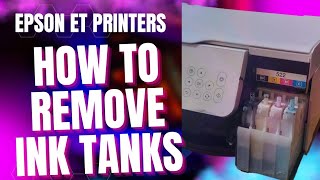 How To Remove Ink Tanks from any Epson EcoTank Printer Remove Ink From Eco Tank Printer part 1 [upl. by Bove653]