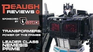 Video Review Transformers Power of the Primes  Leader Class NEMESIS PRIME [upl. by Ennovaj]