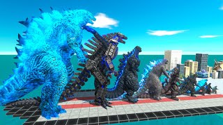 EVOLUTION of NEW GODZILLA Ice Frostbite Size Comparison VS Team KING GHIDORAH  MOTHRA  KONG SHIMO [upl. by Anitneuq]