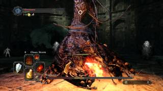 Dark Souls 2  Nashandra  Boss Fight  Cheap Kill with Pyromancies [upl. by Atineb]