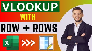 Vlookup with Row amp Rows Function in Excel  Master VLOOKUP in MS Excel [upl. by Elledoj837]