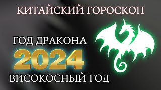 Китайский гороскоп на 2024 год по году рождения  високосный год 2024 [upl. by Norvan]