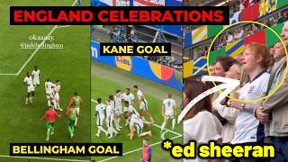 Ed Sheeran and England fans reactions to Bellingham goal and Harry Kane goal vs Slovakia [upl. by Lenrad]