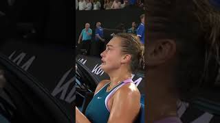 Aryna Sabalenka in tears after winning her first Grand Slam singles title 🥺 shorts [upl. by Kironde894]