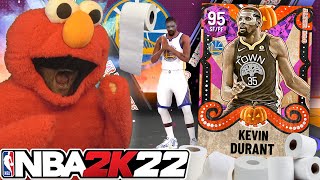 I ate TOILET PAPER for KEVIN DURANT on NBA 2K22 [upl. by Emerick]