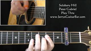 Peter Gabriel Solsbury Hill  Guitar Play Thru [upl. by Saticilef]