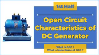 Open circuit characteristics of DC Generator  OCC of DC Generator  Mruduraj [upl. by Joline]