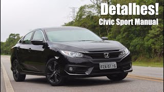 Honda Civic Sport manual 2017  Falando de Carro [upl. by Iatnwahs]