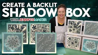 DIY Backlit Shadow Box With LED Lights And Vinyl Details [upl. by Makell]