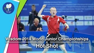 Amazing Table Tennis Backhand at Junior Worlds [upl. by Arva962]