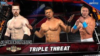 TRIPLE THREAT Sheamus vs The Miz vs Yoshi Tatsu  US Championship 1 Contender  WWE SvR 2011 JKuzap [upl. by Gabey]