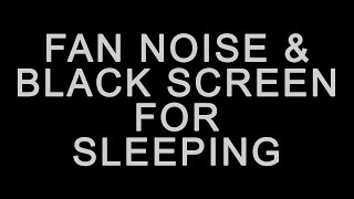 Fan Noise Black Screen for Sleeping 💤 24 Hours White Noise [upl. by Otrebliw]