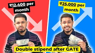 How to get more Stipend than ₹12400 in MTech at IIT  GATE CSE 2022 [upl. by Ecirtnas]