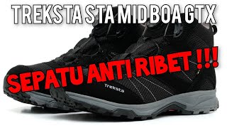 Gear Review  TrekSta Sta Mid Boa GTX Sepatu Anti Ribet dan Licin [upl. by Akiemahs]