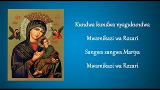 Mwamikazi wa Rozari  Chorale Nyampinga Lyrics [upl. by Kirbee]