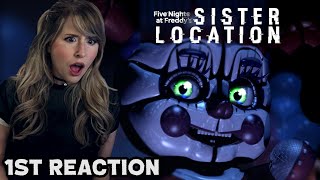 NEW FNAF FAN PLAYS SISTER LOCATION FOR THE FIRST TIME FIVE NIGHTS AT FREDDYS [upl. by Marras]