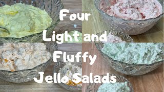 4 Light and Fluffy Jello Salads [upl. by Aihsiym]