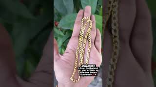 Mens One gram gold plated chain Life time guaranteeyoutubeshort 😍 [upl. by Anirroc77]