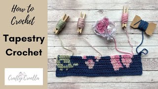 HOW TO CROCHET  TAPESTRY CROCHET  CHANGE COLOUR  CONTROL MULTIPLE COLOURS [upl. by Egwan]