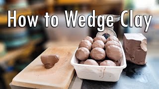 How and Why to Wedge Your Clay  Ramshorn Wedging  Ceramic Arts Pottery Vlog  Ep 90 [upl. by Mak]