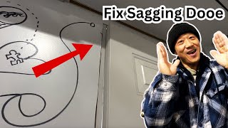 Sagging Door Solution Quick Fix to Stop the Rub and Slam [upl. by Ariajay]