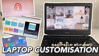 CUSTOMISING WINDOWS 10 tips  tricks aesthetic custom folders chrome themes wallpaper  MORE [upl. by Assenaj450]