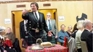 Address to the Haggis at Qualicum Beach Burns Supper [upl. by Anawal]