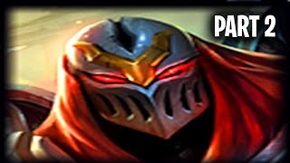 Non Smurfing Zed Carries Every Game He plays Hmmmm [upl. by Mehcanem73]