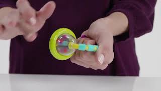 Bright Starts Grab amp Spin Baby Rattle The Ultimate Toy for Your 3MonthOld [upl. by Enileme]