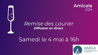 Remise des Laurier 2024  samedi 4 mai 16 h [upl. by Niabi]