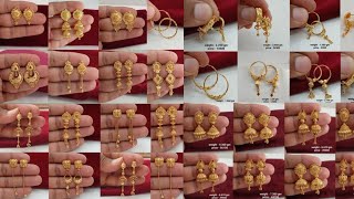 latest gold earrings designs long earrings stud earrings designs 2024 with price  new earrings [upl. by Mastic]