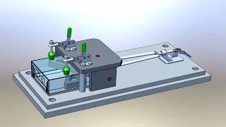 Manual Drill Jig Concept Animation in Solidworks [upl. by Ellehsram304]