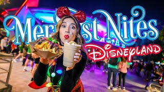 Disneylands Sold Out Event MERRIEST NITES Begins With Tasty Holiday Foods And Treats 2021 [upl. by Ahsilra]