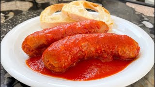 SALSICCIA CALABRESE AL SUGO how to cook Sunday sauce the Southern Italian way  soft amp spicy result [upl. by Pack]