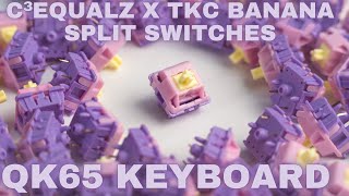 TKC Banana Splits Switch  QK65 Keyboard [upl. by Llertac226]