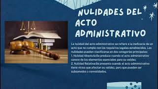 Función administrativa y el acto administrativo caracteres y nulidades del acto administrativo [upl. by Casanova]