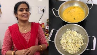 Tuesday cooking  Thengai Paal Kuzhambu  Cabbage Curry [upl. by Ailimaj]