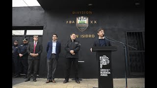 Entrega de Patrulleros e Inauguración de base para la FBA en San Isidro [upl. by Aicineohp]