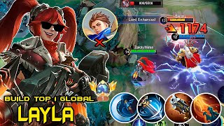 FINALLY🔥TRY THIS NEW LAYLA 1 HIT BUILD 2024  BUILD TOP 1 GLOBAL LAYLA  MLBB [upl. by Bible49]