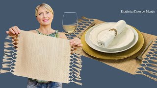 DIY Jute Placemats Decorate Your Table  2021 Trends in Decoration [upl. by Nomead]