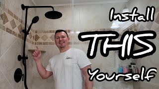 How to install RAINFALL SHOWER HEAD  BUDGET Rainfall Shower  DIY Shower Head update [upl. by Ardnuhsor757]