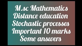 TN Msc Mathematics  Distance education  Important 10 marks with some answers [upl. by Asilenna699]