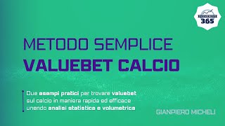 Trovare VALUEBET CALCIO unendo Analisi STATISTICA e VOLUMETRICA [upl. by Groh]