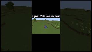 Minecraft Easiest IRON FARM shorts [upl. by Nevai186]