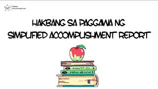 Writing Accomplishment Report Simplified  Tagalog [upl. by Reyem504]