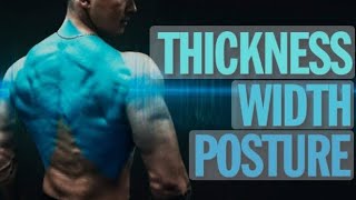 back exercise thickness width posture 5 workout [upl. by Luaped]